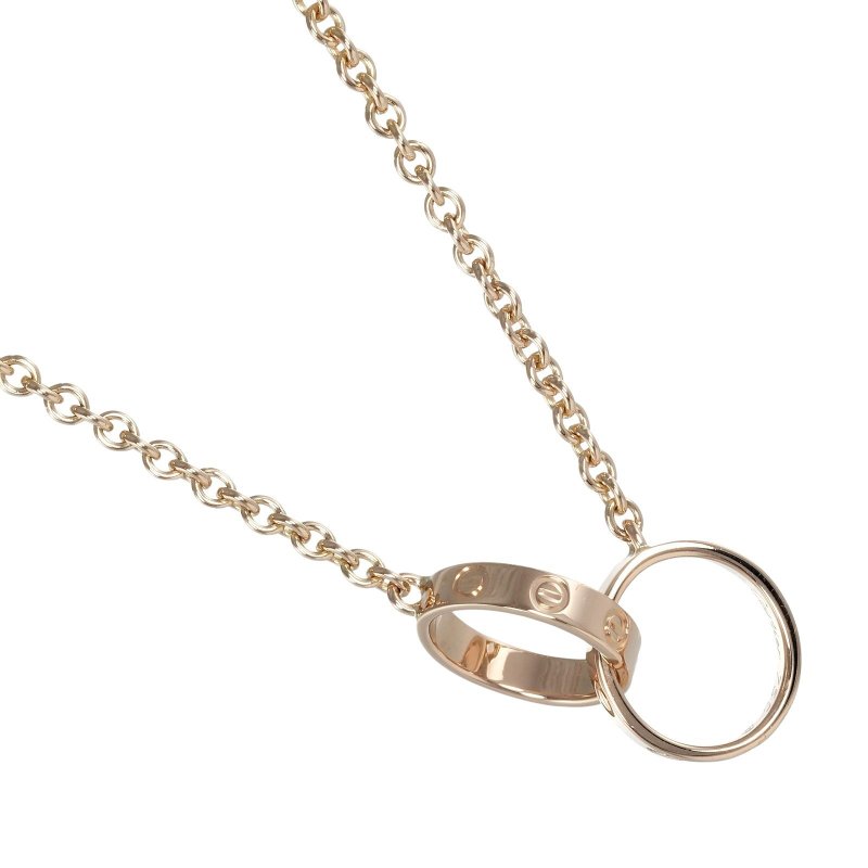 【日本直送】カルティエ CARTIER ベビー ラブ ネックレス K18PG ピンクゴールド 約7.2g【中古】Aランク - 項鍊 - 貴金屬 金色