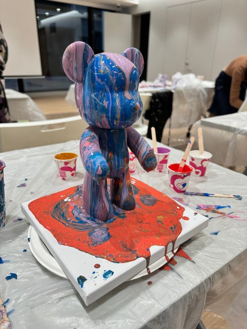 Workshop(s)】Fluid Bear - Bear Painted - Shop chengyi444 Illustration,  Painting & Calligraphy - Pinkoi