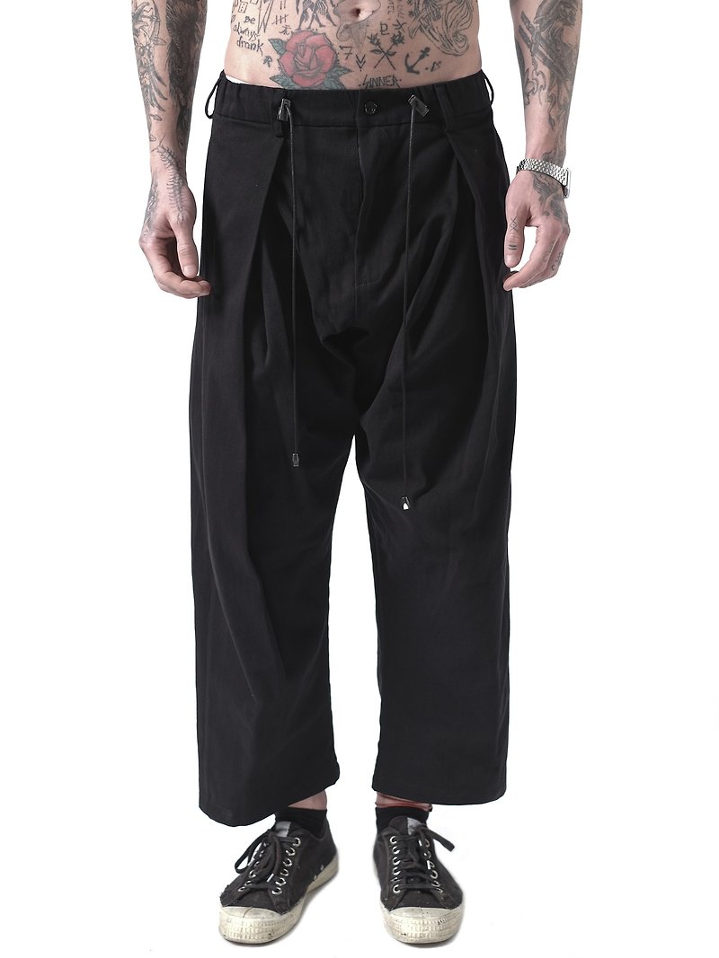 Murphy bi-fold pants - Men's Pants - Cotton & Hemp Black