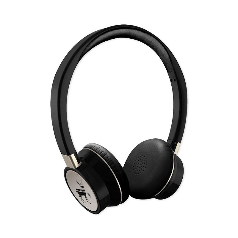 BRIGHT customized bluetooth headset Christmas series Christmas black gold built-in microphone - หูฟัง - พลาสติก หลากหลายสี