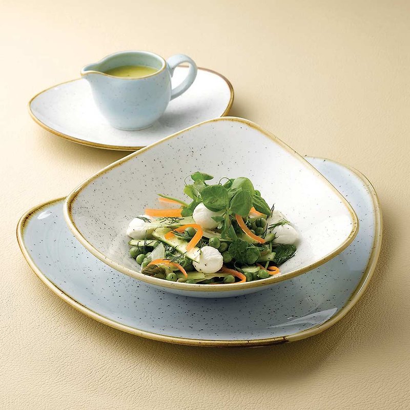 英國Churchill | STONECAST點藏系列米白色-三角餐碗 - 碗 - 瓷 白色