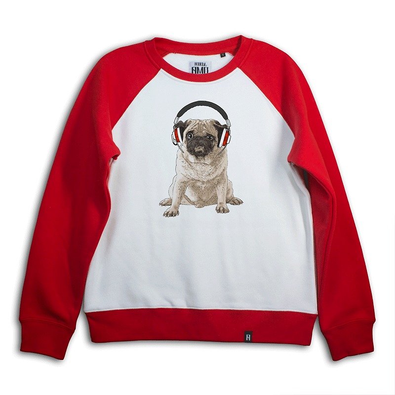 AMO Original cotton adult Sweater/AKE/The Pug Who Don't Like Human's Song - Unisex Hoodies & T-Shirts - Cotton & Hemp 