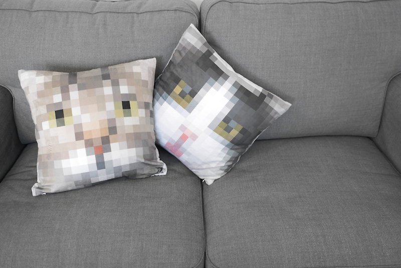 Tabby & Tuxedo Cat Cushion Cover - Pillows & Cushions - Cotton & Hemp 
