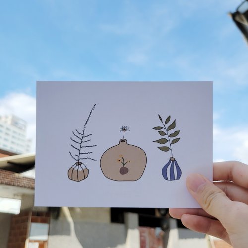 張寧工作室 植感生活 植物手繪卡片 明信片