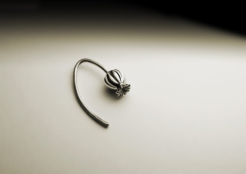 Poppy earrings - Earrings & Clip-ons - Other Metals Silver