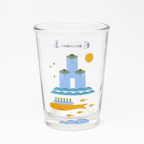 來好 LAI HAO 臺灣城市紀念啤酒杯/玻璃杯(高雄) 臺灣紀念品/禮物