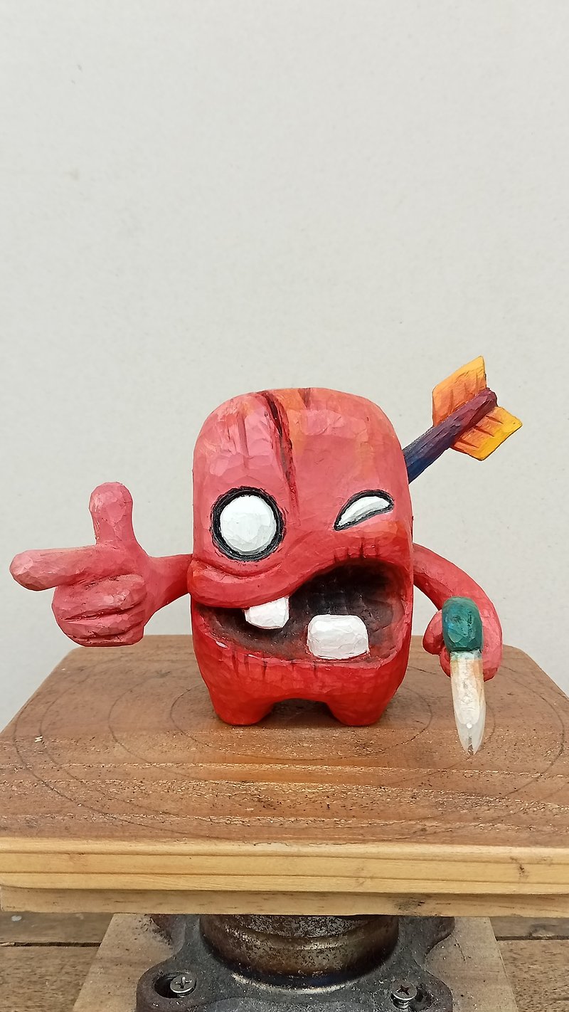 Brutal monster 03 - Items for Display - Wood Red