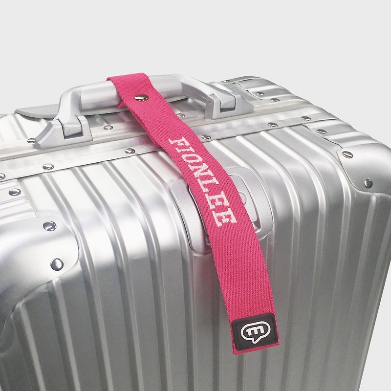 murmur customized luggage ribbon- Peach ribbon - ป้ายสัมภาระ - ผ้าฝ้าย/ผ้าลินิน หลากหลายสี