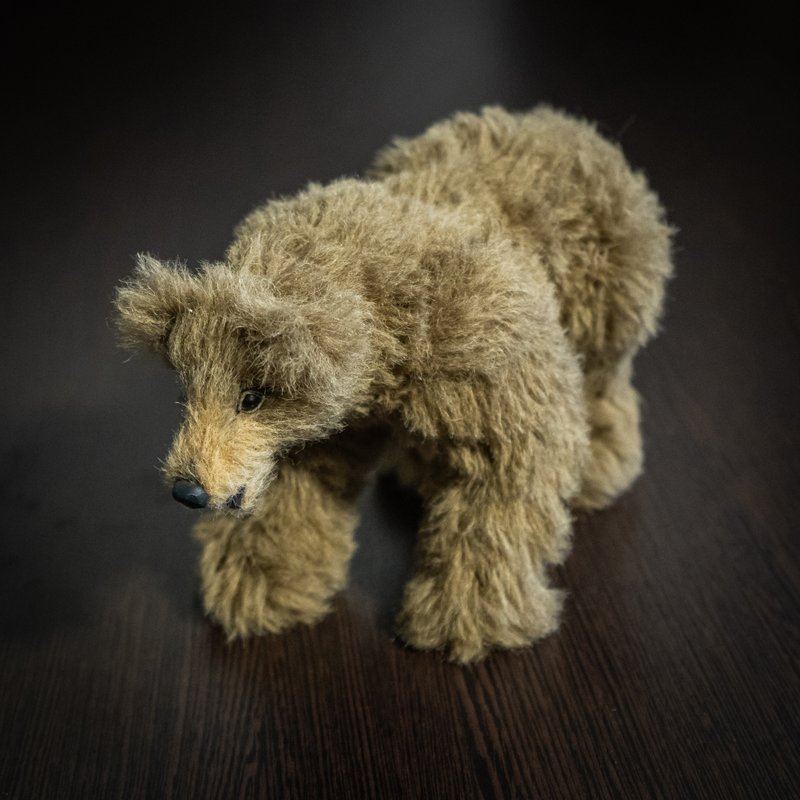 Teddy Bear - Bear - Toy -  Bear Toy - Stuffed Animal -Himalayan Black Teddy Bear - 公仔/玩偶 - 其他金屬 咖啡色