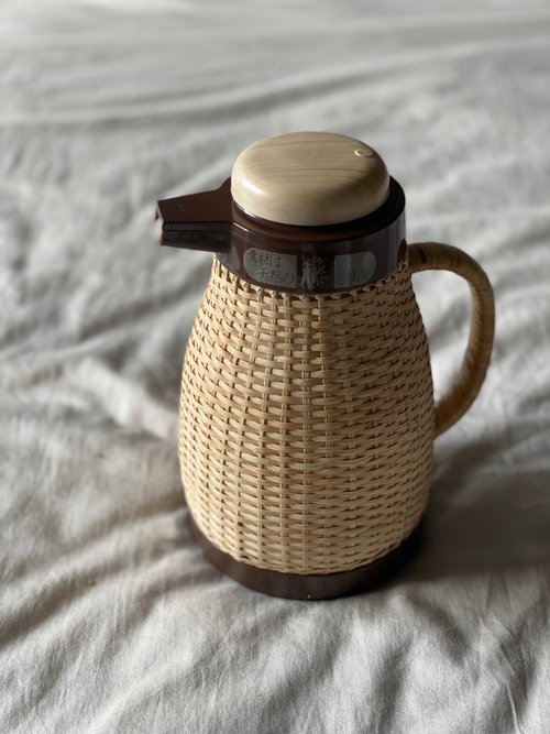 Japan Zojirushi Handmade Rattan Kettle Coffee Pot Magic Bottle Thermal Pot  Log Grip Brand New - Shop the-old-soul Vacuum Flasks - Pinkoi