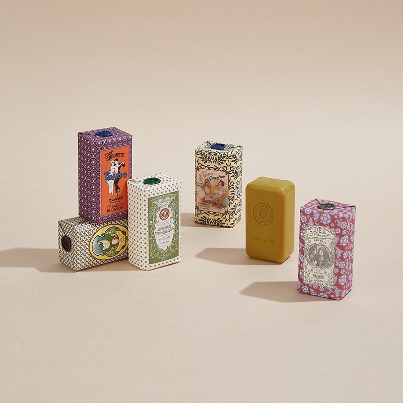 Retro handmade Wax sealed scented soap 150g│3 packs plus a beautiful packaging box - สบู่ - วัสดุอื่นๆ 
