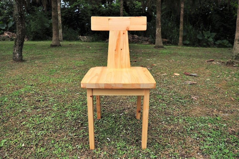 Ichiro Muchuang / T-shaped chair - Chairs & Sofas - Wood 