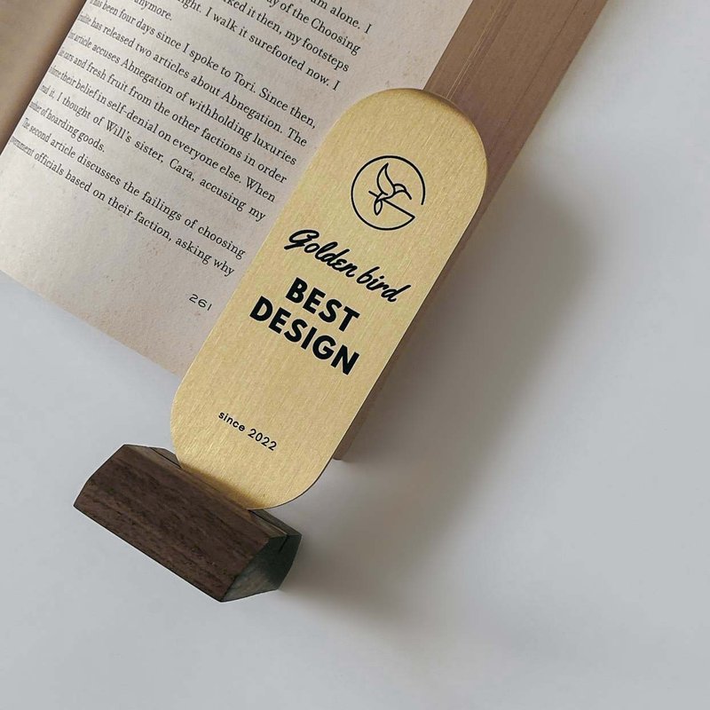 黃銅立牌客製化 黃銅桌牌 小招牌 LOGO 獎牌 店內佈置 QRCODE 獎 - 其他 - 銅/黃銅 