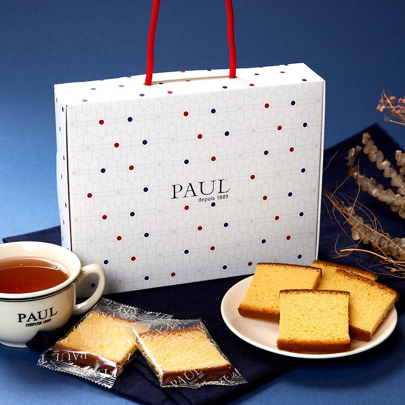 【PAUL】繽紛點蛋糕脆餅禮盒 (含運費) - 蛋糕/甜點 - 新鮮食材 卡其色