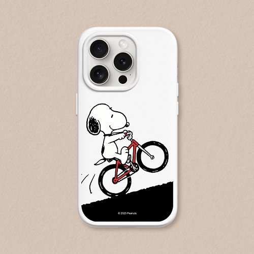 犀牛盾RHINOSHIELD SolidSuit經典背蓋手機殼∣Snoopy史努比/騎腳踏車 for iPhone