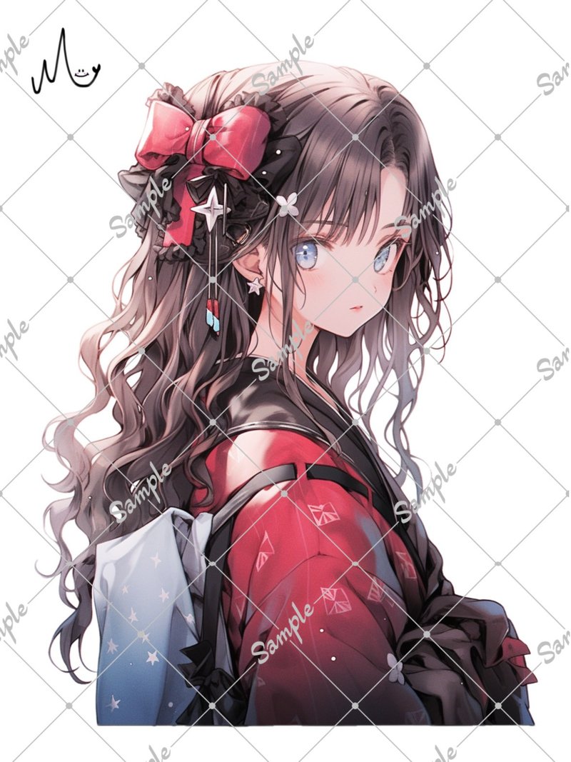 オリジナル人物ステッカー - 貼紙 - 紙 