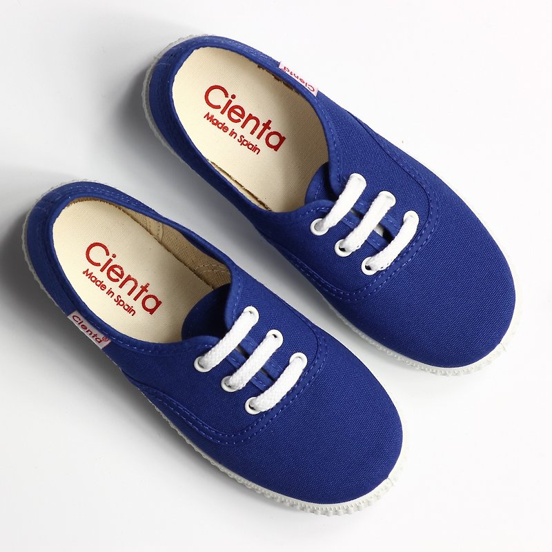 Spanish nationals canvas shoes CIENTA 52000 07 blue children, children's size - รองเท้าเด็ก - ผ้าฝ้าย/ผ้าลินิน สีน้ำเงิน