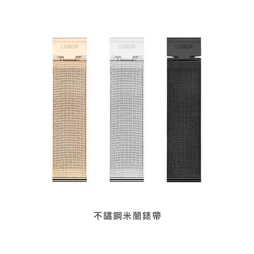 LOBOR Watches 【3色可選】LOBOR 不鏽鋼造網帶 快拆錶帶功能