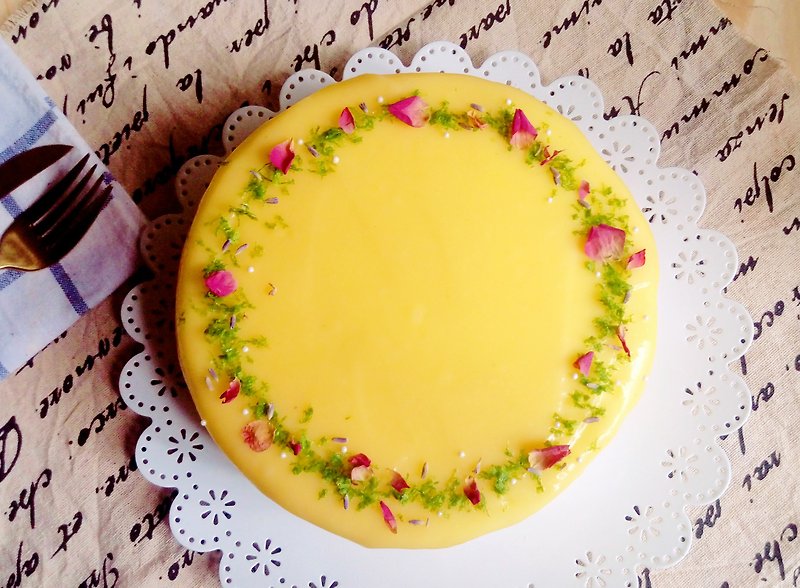 檸香花語 6吋 - 蛋糕/甜點 - 新鮮食材 黃色