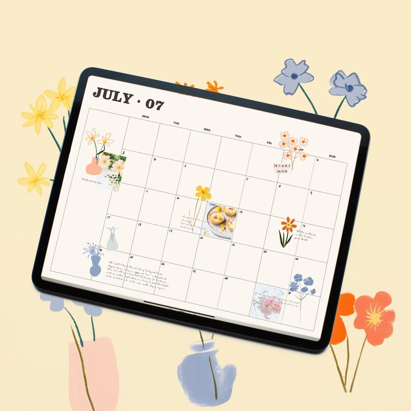 Goodnotes電子手帳數位貼紙iPad筆記Notability /青脆的春天/ - 電子手帳及素材 - 其他材質 