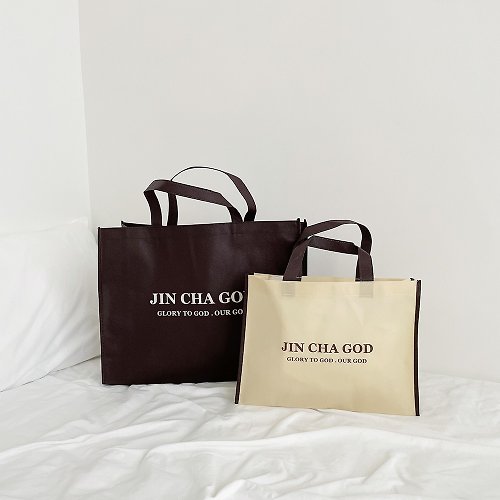 JIN CHA GOD JIN CHA GOD-品牌購物袋 兩個尺寸 /基督/文創