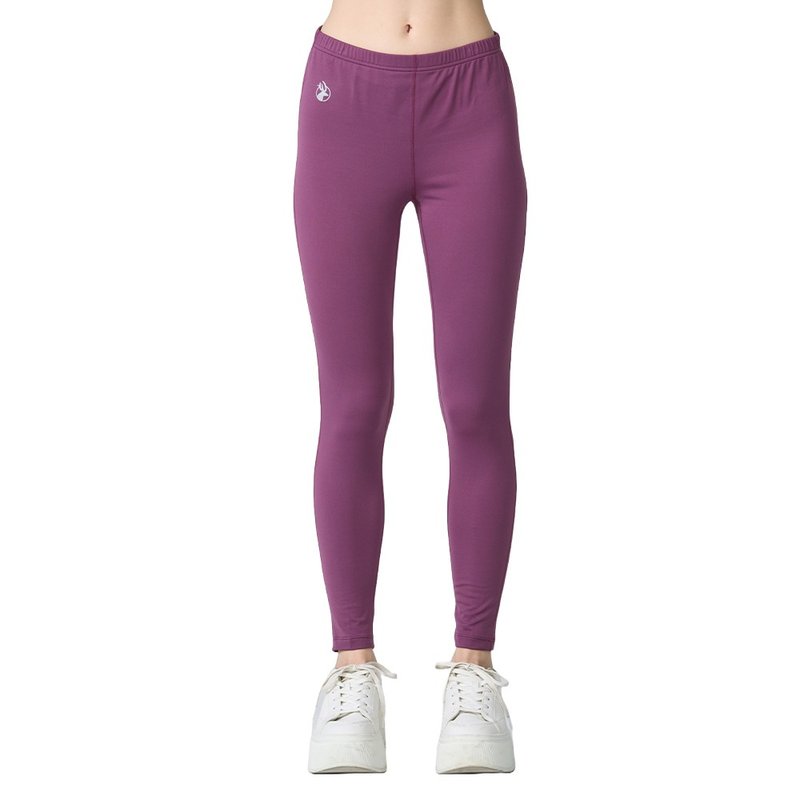 [Wildland] Light energy fiber skin-friendly warm pants unisex 0B12665-132 Merlot color - Unisex Pants - Polyester Purple