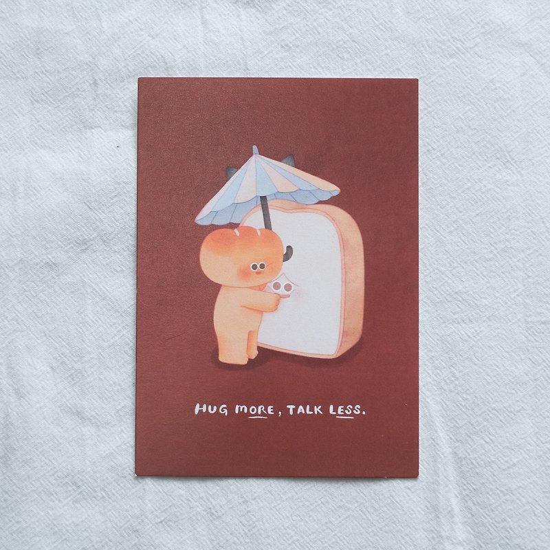 插畫收藏明信片 —【 Hug More 】 - 卡片/明信片 - 紙 紅色