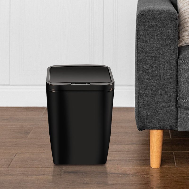 【GREENON】Smart Sensor Trash Can (12L) - Free Alkaline Batteries 4 Pack - ถังขยะ - พลาสติก สีดำ