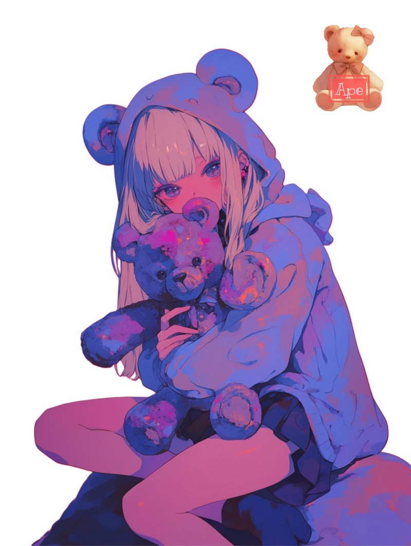 オリジナル人物ステッカー 装飾ステッカー  5枚入 - ステッカー・シール - 紙 