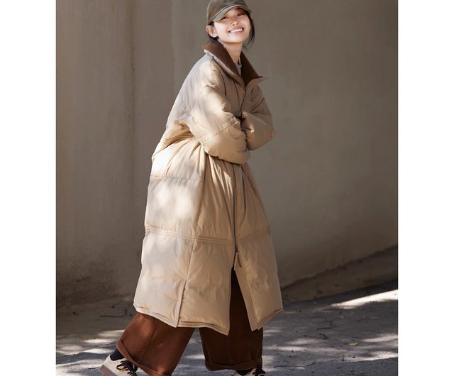 ジャケット・アウター NOYESNO NoZenカラーの襟付きフロントジップダウンコート - ショップ NoZen