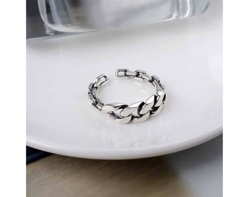 I Tank I 925 sterling silver ring - แหวนทั่วไป - เงินแท้ สีเงิน