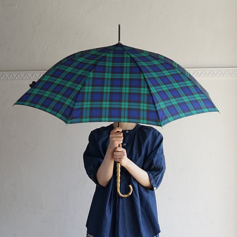 竹柄傘　晴天和雨天都可以使用　陽傘 - 雨傘/雨衣 - 防水材質 綠色