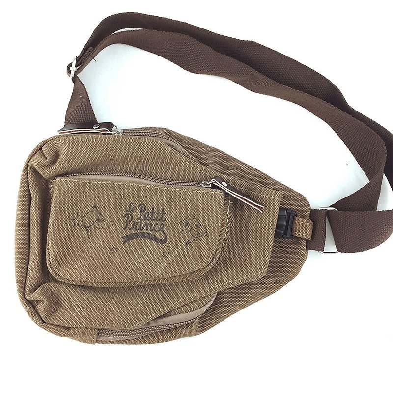 The Little Prince Classic authorization - [Messenger Bag - Coffee] (large) - Messenger Bags & Sling Bags - Cotton & Hemp Brown