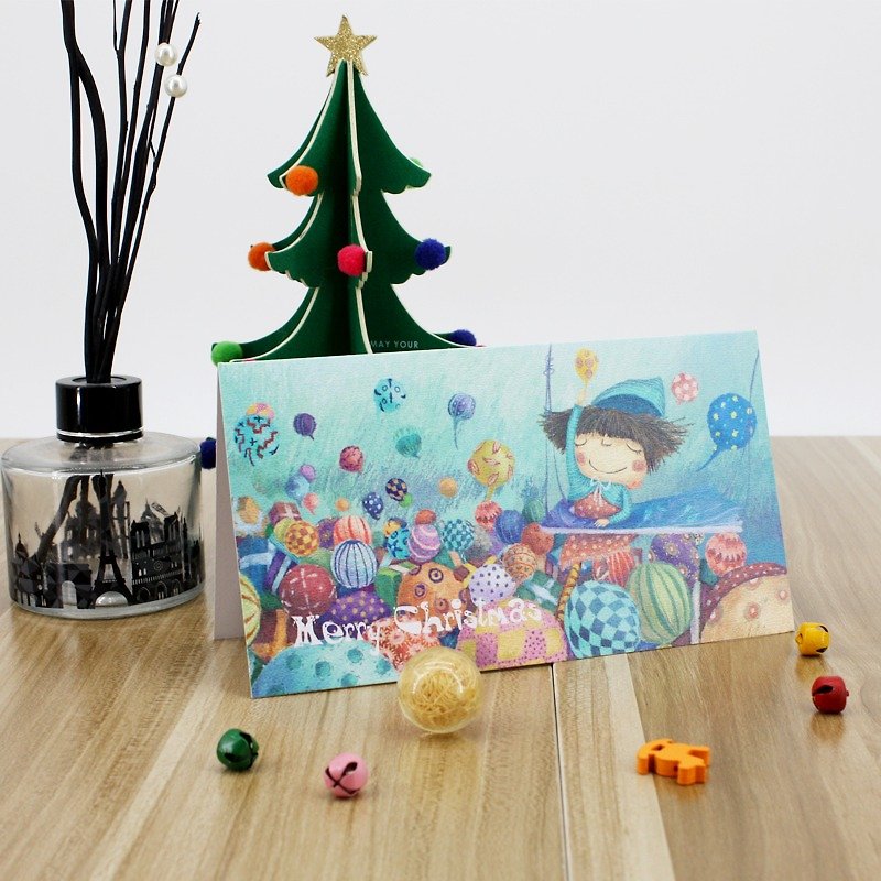 StephyフルーツフェスティバルパーティークリスマスカードS-GC002 - カード・はがき - 紙 