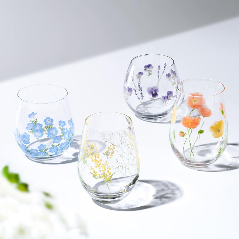 花文 ペアセット Hanafumi - 杯/玻璃杯 - 玻璃 透明