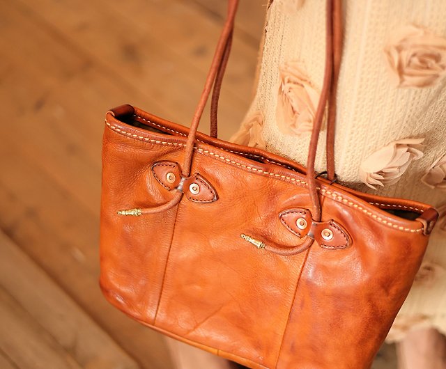 Tuscany Leather Tote Bag, Tan - The Leather Store