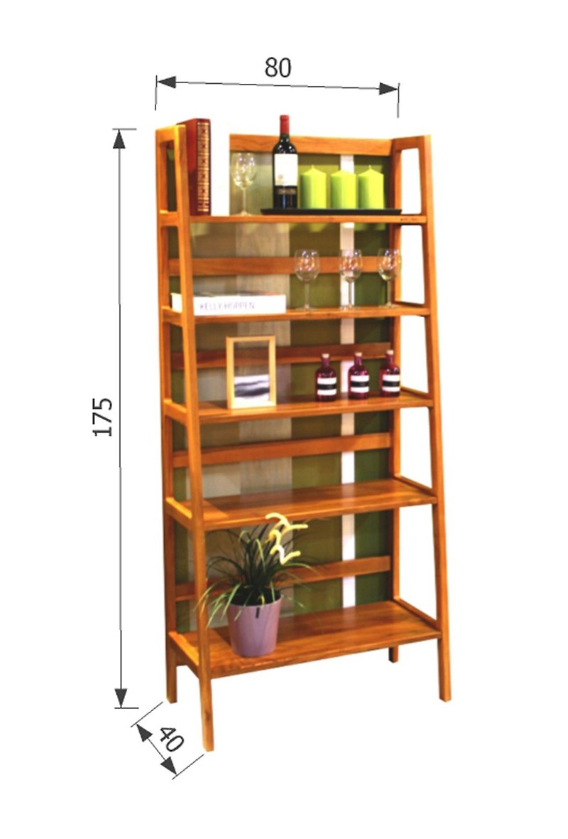 Juno Teak five bookshelf Juno (H0103) Bookcase 02 - Other Furniture - Wood 
