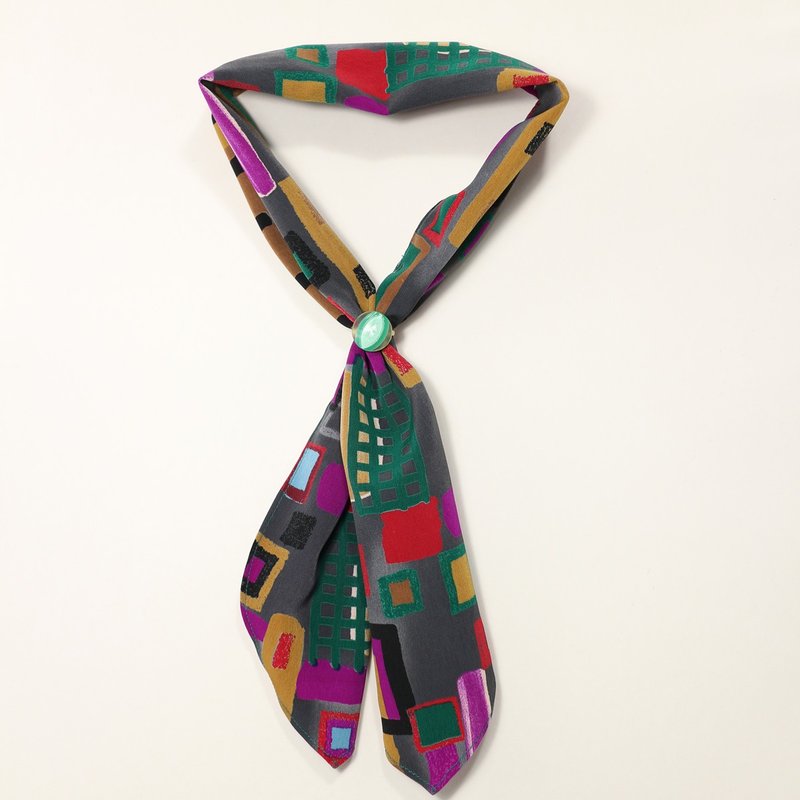 Retro scarf - ผ้าพันคอ - เส้นใยสังเคราะห์ หลากหลายสี