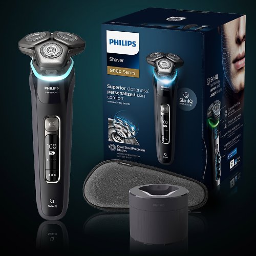 Philips 飛利浦 美容家電 & 男士保健 (經音) 現9折送旅行組(飛利浦S9986電動刮鬍刀(登錄送PQ888+SH91或烘乾機