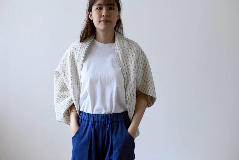 Reversible Cotton Shawl - 女大衣/外套 - 棉．麻 