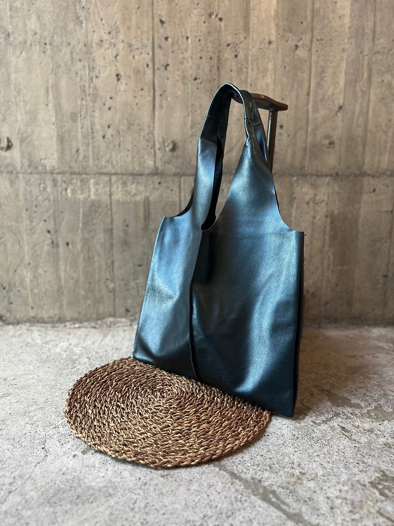 Five-pound handbag starry sky blue [LBT Pro] - Messenger Bags & Sling Bags - Genuine Leather Blue
