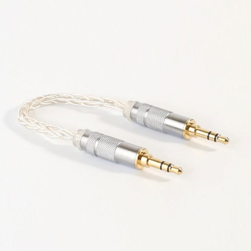 Kawaki 25 8-strand high-purity Silver plated Bronze fever amp bundled cable car AUX cable 3.5 to 3.5 - แกดเจ็ต - วัสดุอื่นๆ 