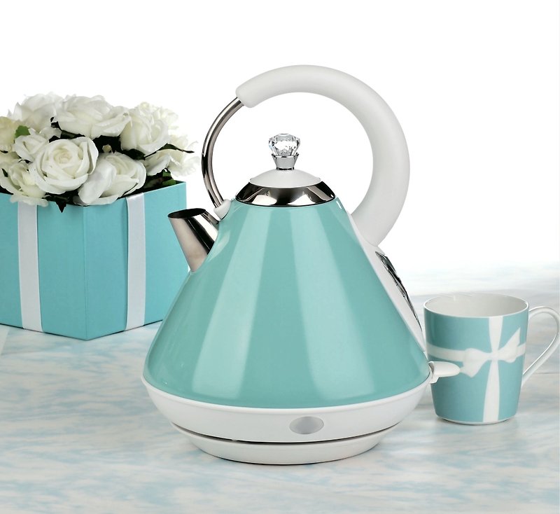 1.7L Cordless Rapid Boil Electric Water Kettle -  Tiffany Blue - Kitchen Appliances - Stainless Steel 
