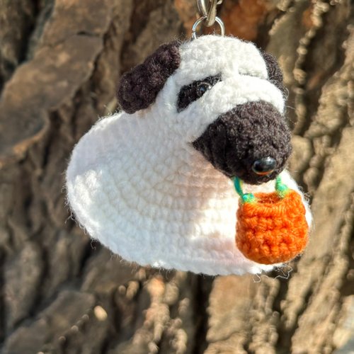 ゴーストドッグのあみぐるみキーホルダー - ショップ z-zroom