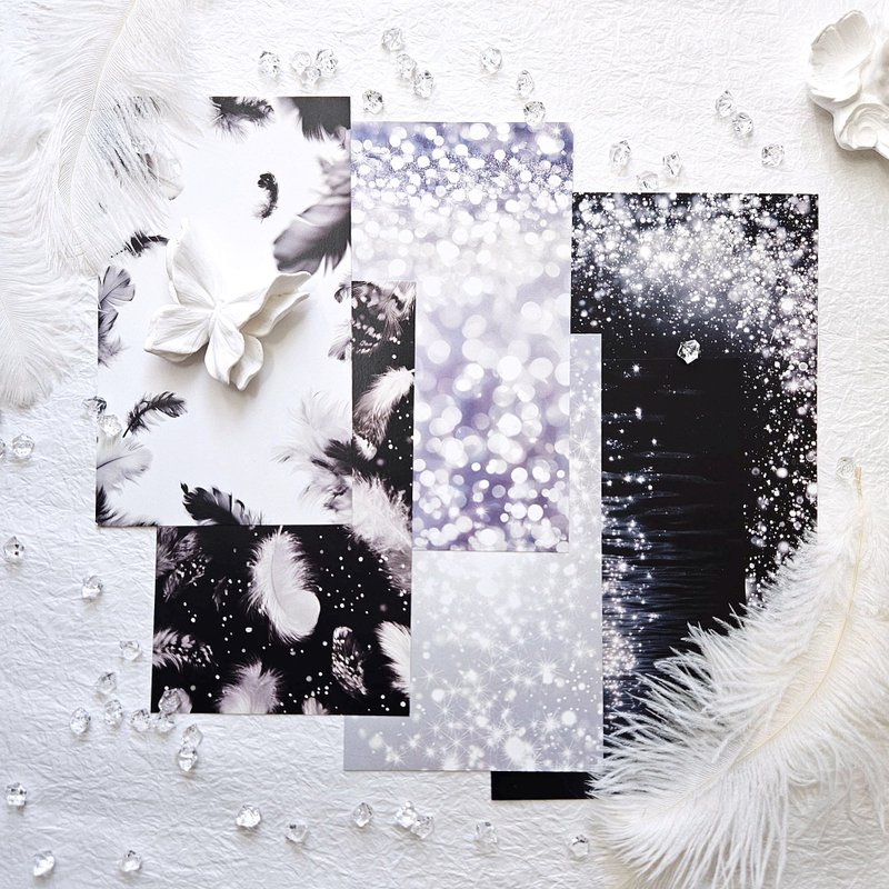 きらめく湖の背景紙 - ステッカー・シール - 紙 