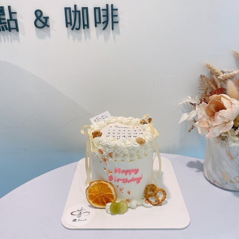 Simple style burning cake customized cake birthday cake Taipei Shuo dessert can be delivered at home - Cake & Desserts - Fresh Ingredients 