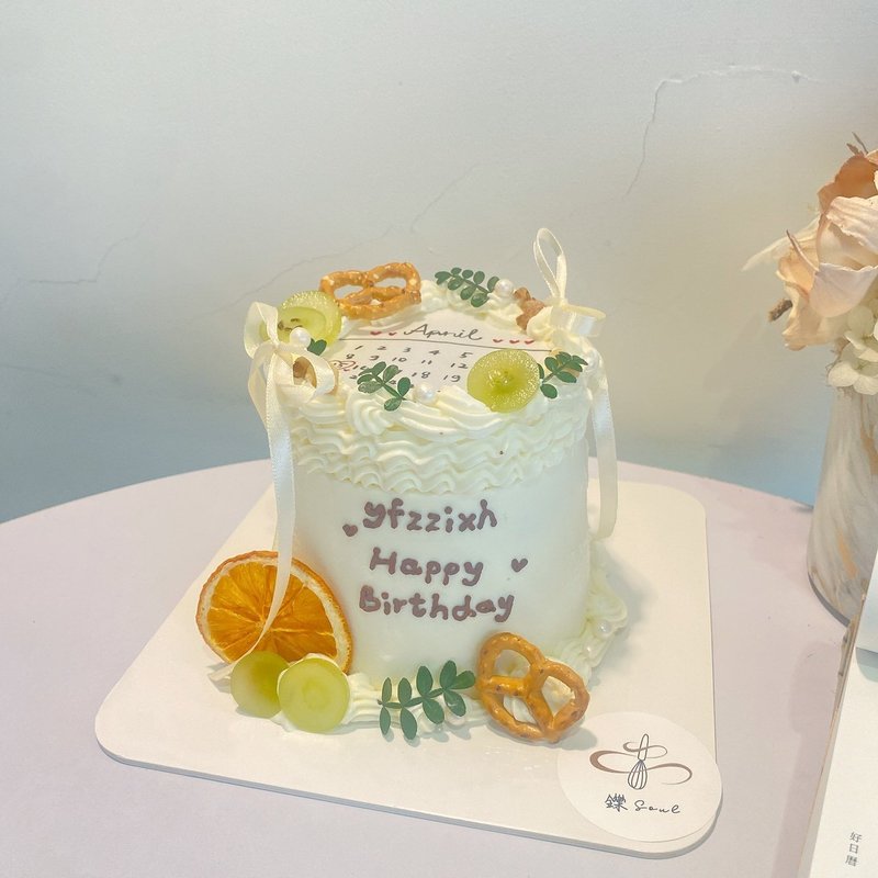 簡約風格 燃燒蛋糕 客製化蛋糕 生日蛋糕 台北 鑠甜點 可宅配 - 蛋糕/甜點 - 新鮮食材 