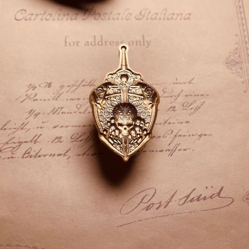 イージスの盾】古代ギリシャの神話と伝説のスタンプレリーフ 3D 立体