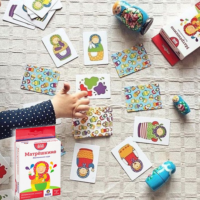 simple rules - 俄羅斯娃娃 - 俄羅斯兒童桌遊 -- 強化STEAM教育 - 嬰幼兒玩具/毛公仔 - 紙 紅色