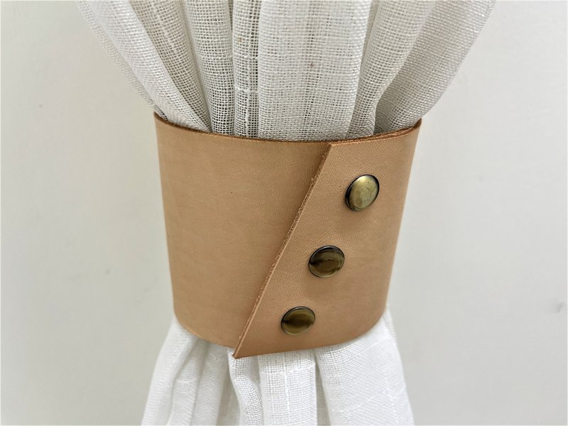 レザーカーテンストラップ//ミニマリズム//家の装飾//カーテン//カーテンストラップ - のれん・表札 - 革 